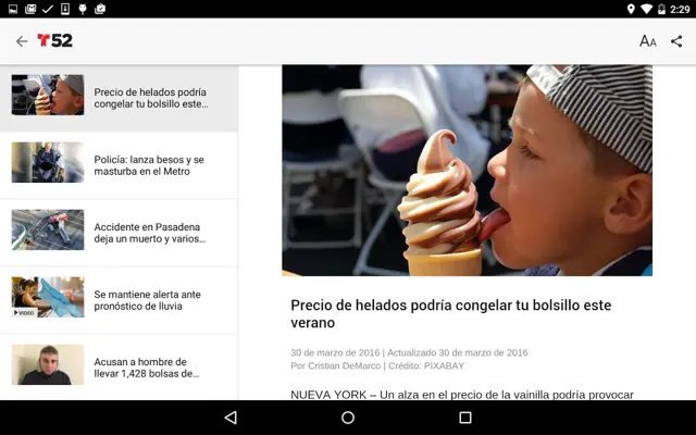 Telemundo 52 android App screenshot 0